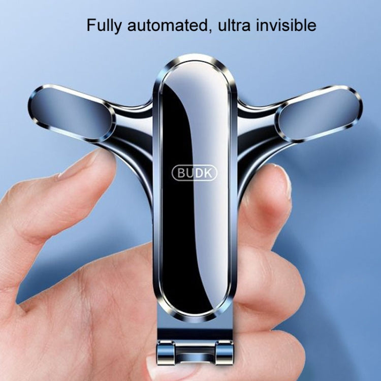 BUDK Triangle Gravity Sensor Car Phone Bracket Car Air Vent Navigation Holder, Model: Suction Cup Base Model - HoMEdemic™ 