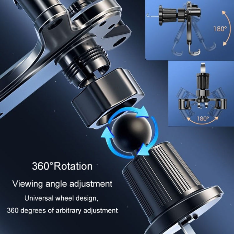 BUDK Triangle Gravity Sensor Car Phone Bracket Car Air Vent Navigation Holder, Model: Suction Cup Base Model - HoMEdemic™ 