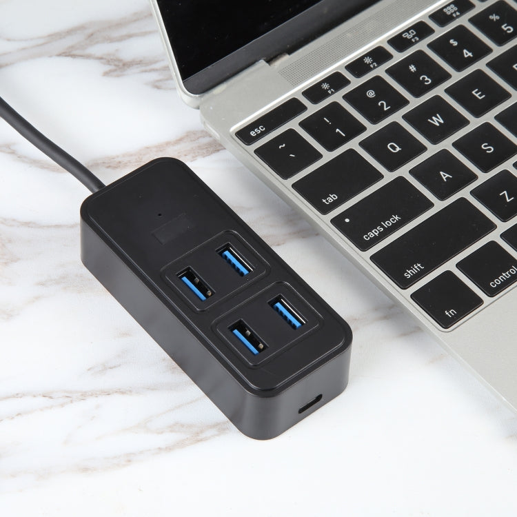 BYL-1901U 5 in 1 USB to USB3.0x4+USB-C / Type-C HUB Adapter - HoMEdemic™ 
