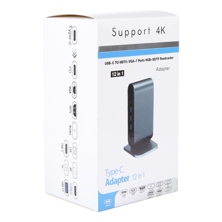 BYL-2201 12 in 1 USB-C / Type-C HUB Adapter - HoMEdemic™ 