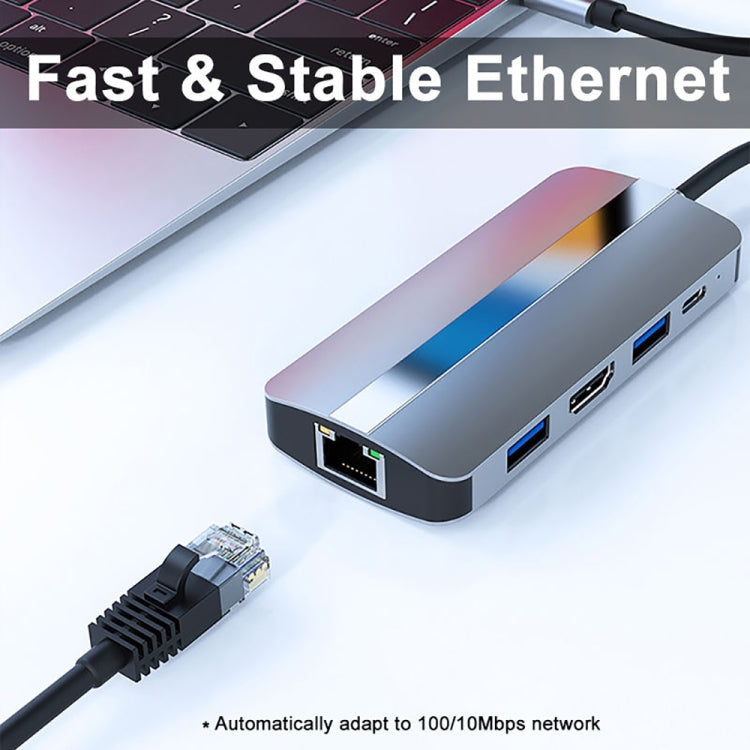 BYL-2206 9 in 1 USB-C / Type-C to USB Multifunctional Docking Station HUB Adapter - HoMEdemic™ 