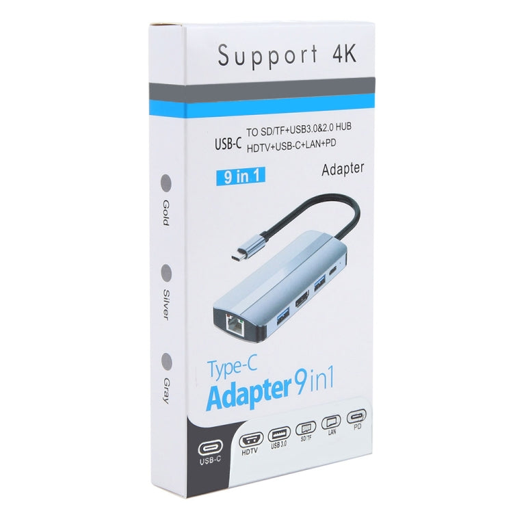 BYL-2206 9 in 1 USB-C / Type-C to USB Multifunctional Docking Station HUB Adapter - HoMEdemic™ 
