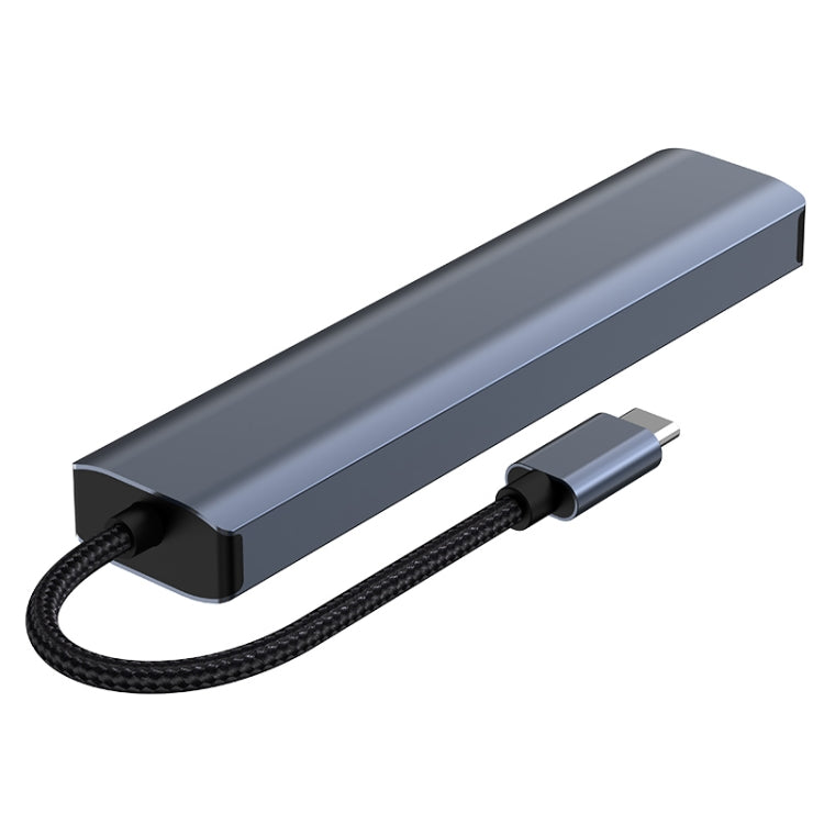BYL-2210 6 in 1 USB-C / Type-C to USB Multifunctional Docking Station HUB Adapter with 1000M Network Port - HoMEdemic™ 