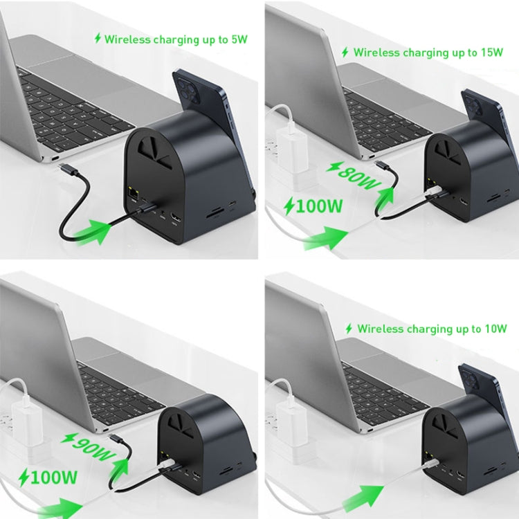 BYL-2211 10 in 1 USB-C / Type-C HUB Adapter, Support Phone Charger - HoMEdemic™ 