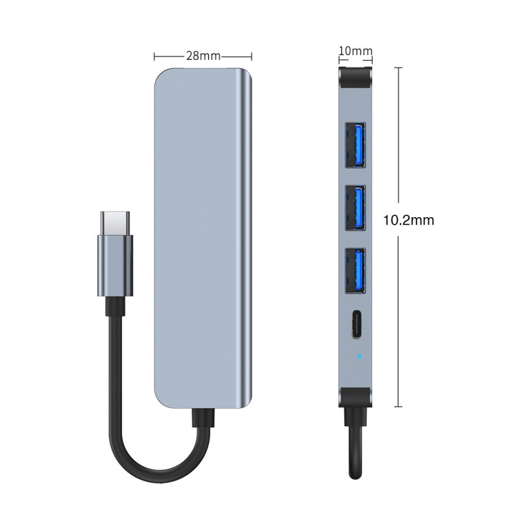 BYL-2301T 5 in 1 USB-C / Type-C to USB Multifunctional Docking Station HUB Adapter - HoMEdemic™ 