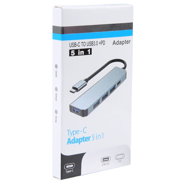 BYL-2301T 5 in 1 USB-C / Type-C to USB Multifunctional Docking Station HUB Adapter - HoMEdemic™ 