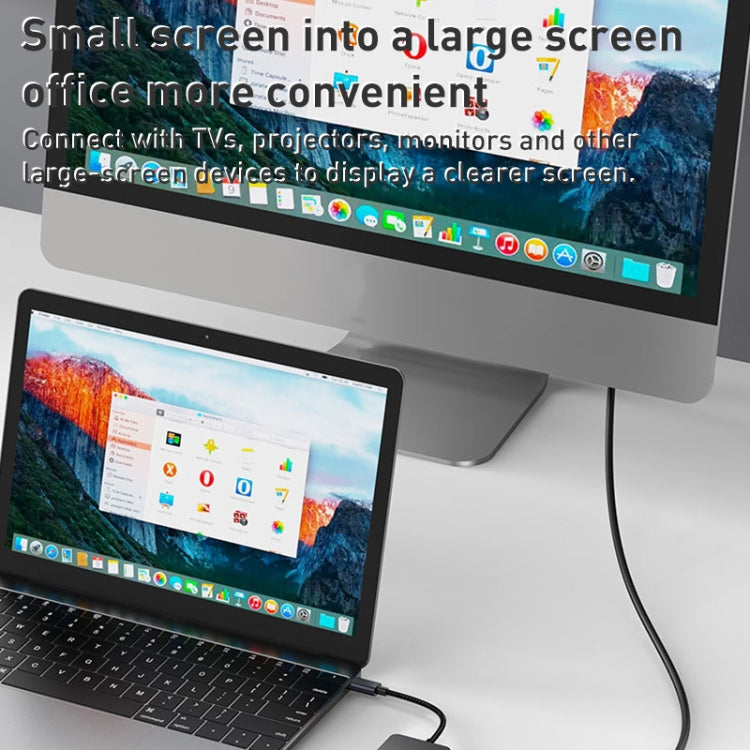 BYL-2308 6 in 1 USB-C / Type-C to USB3.2 + Gigabit Internet + HDTV HUB Adapter (Dark Gray) - HoMEdemic™ 