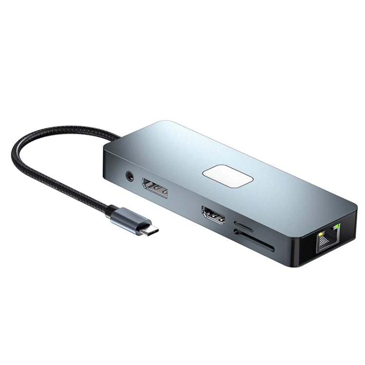 BYL-2309 Type-C to HDMI 4K 60Hz + DP HD + VGA + RJ47 + USB3.2 + Audio 3.5mm + PD100W + SD + TF Docking Station HUB - HoMEdemic™ 