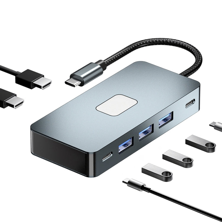 BYL-2312 Type-C to HDMI 4K 30Hz + USB3.0 + PD100W Docking Station HUB - HoMEdemic™ 