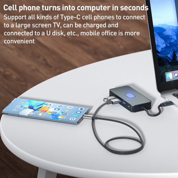 BYL-2312 Type-C to HDMI 4K 30Hz + USB3.0 + PD100W Docking Station HUB - HoMEdemic™ 