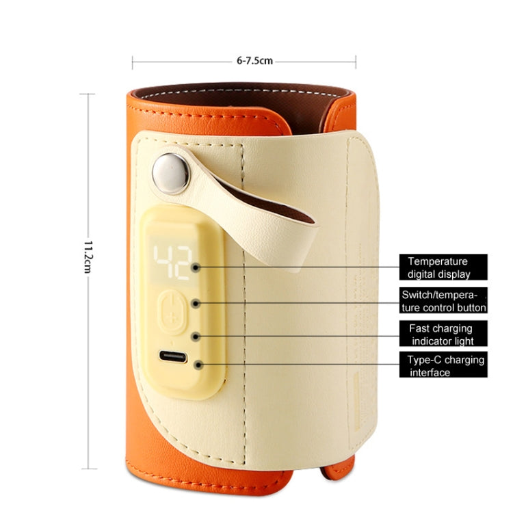 Baby Bottle Warmer Cover Outdoor Portable Milk Water Heater(Orange) - HoMEdemic™ 