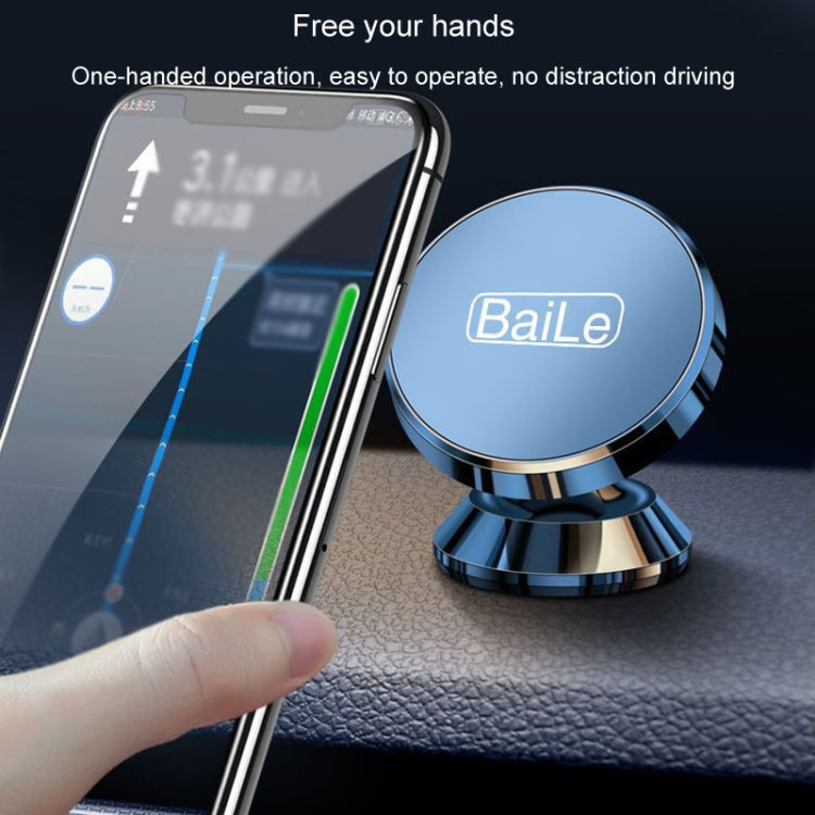 BaiLe Magnetic Car Phone Holder Universal Car Dashboard Fixed Navigation Bracket, Color: Buckle Black - HoMEdemic™ 