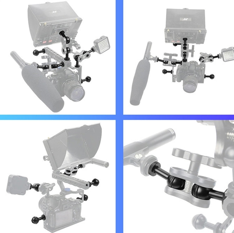 Ball Head Adapter Adjustable Screw Fixed Mount  Camera Underwater Diving Photography Lights Bracket(M5 Screw Black) - HoMEdemic™ 