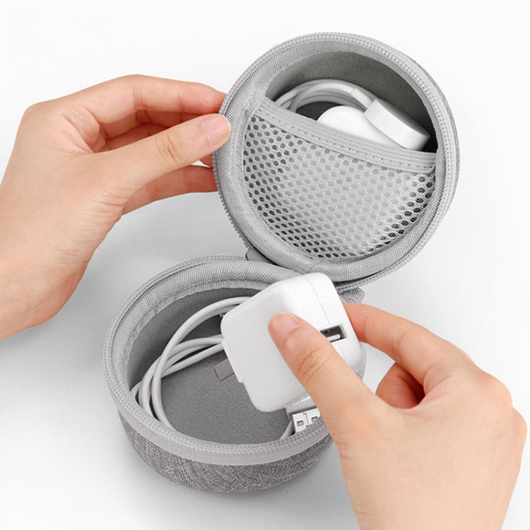 Baona BN-F009 Oxford EVA Storage Bag Box with Carabiner for Headphone / Earphone & Data Cable(Black) - HoMEdemic™ 