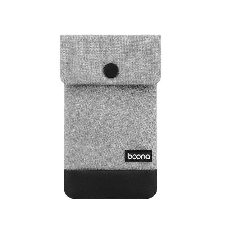 Baona Waterproof Data Cable Protective Bag, Spec: Hidden Buckle large (Gray) - HoMEdemic™ 