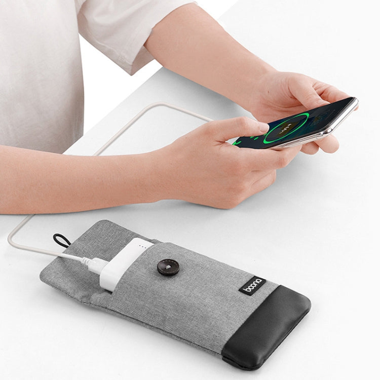 Baona Waterproof Data Cable Protective Bag, Spec: Large (Gray) - HoMEdemic™ 