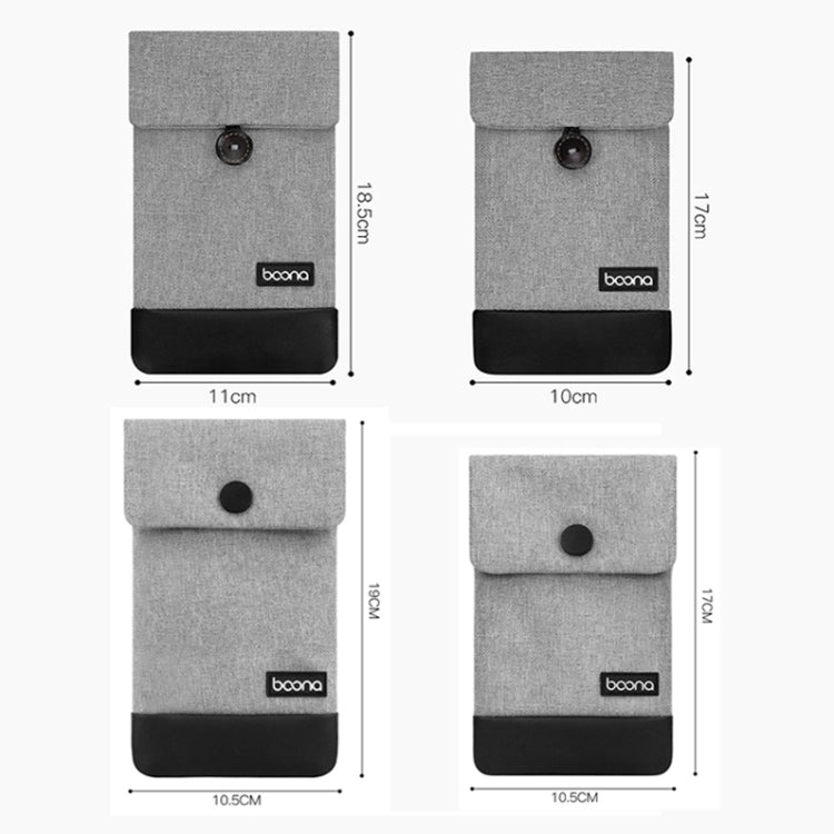 Baona Waterproof Data Cable Protective Bag, Spec: Large (Gray) - HoMEdemic™ 