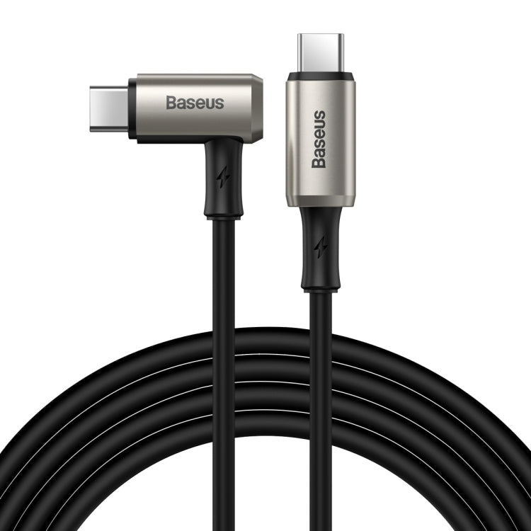Baseus CATPN-01 100W 5A PD3.1 Gen2 USB-C / Type-C to USB-C / Type-C HD Same Screen Coaxial Hammer Cable, Cable Length: 1.5m(Black) - HoMEdemic™ 