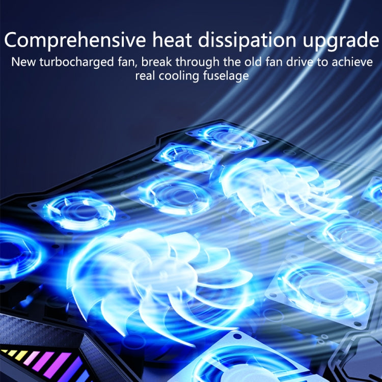 Benks SR08 Notebook Computer Cooling Fan Pad Desktop Laptop Riser Stand with LED Light - HoMEdemic™ 