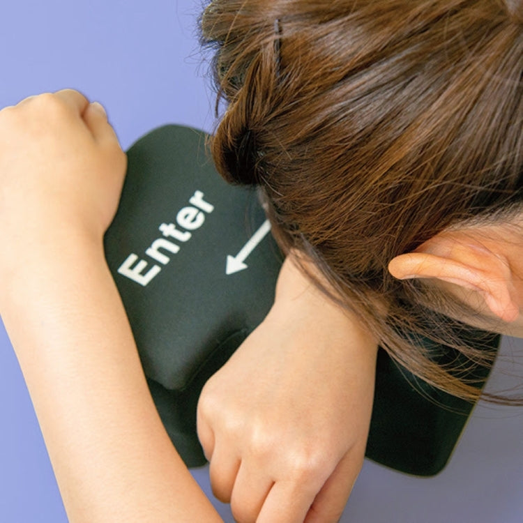 Big Enter Button USB Computer Desktop Pillow Creative Vent Enter Key Hand Pillow(Black) - HoMEdemic™ 