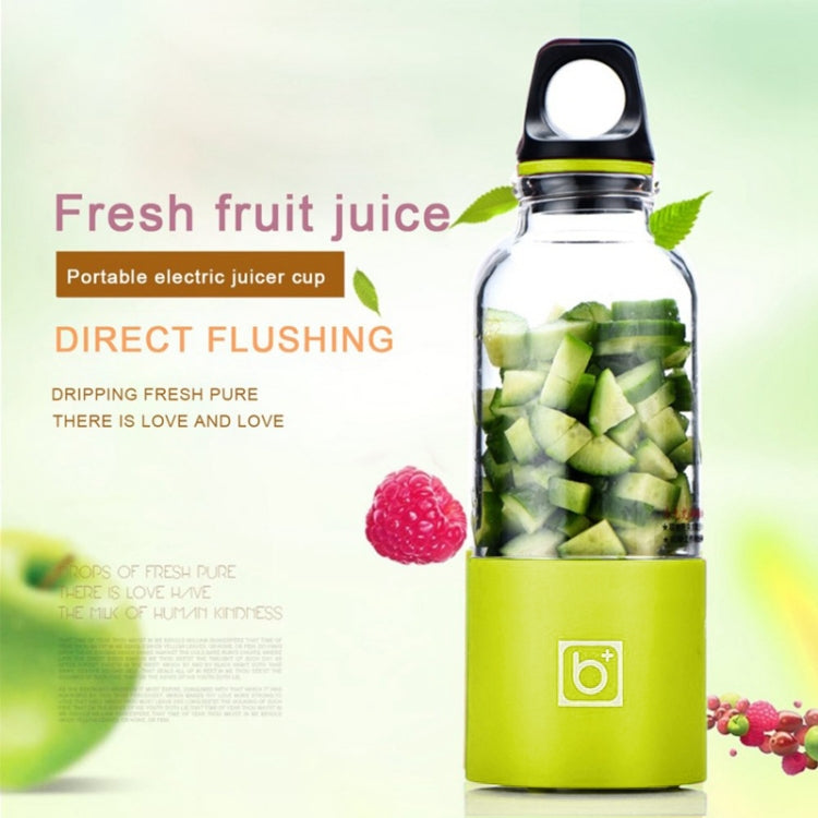 Bingo 500ml Mini Portable USB Rechargeable Electric Juicer Cup  Juicer Blender, 22000 Revolutions Per Minute(Green) - HoMEdemic™ 