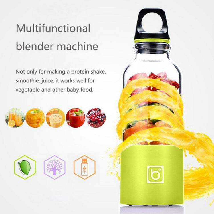 Bingo 500ml Mini Portable USB Rechargeable Electric Juicer Cup  Juicer Blender, 22000 Revolutions Per Minute(Green) - HoMEdemic™ 