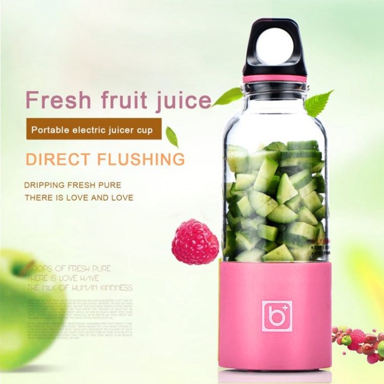 Bingo 500ml Mini Portable USB Rechargeable Electric Juicer Cup  Juicer Blender, 22000 Revolutions Per Minute(Pink) - HoMEdemic™ 