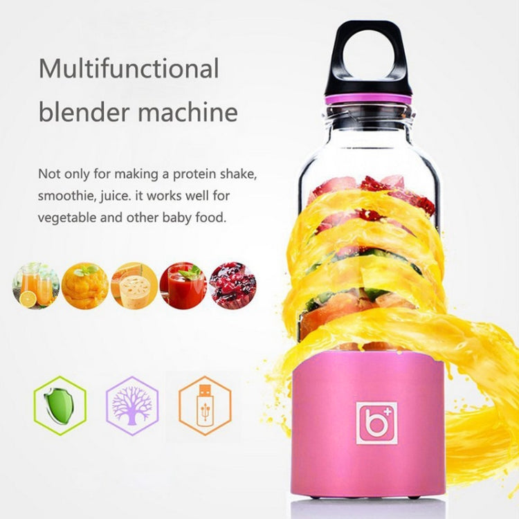 Bingo 500ml Mini Portable USB Rechargeable Electric Juicer Cup  Juicer Blender, 22000 Revolutions Per Minute(Pink) - HoMEdemic™ 
