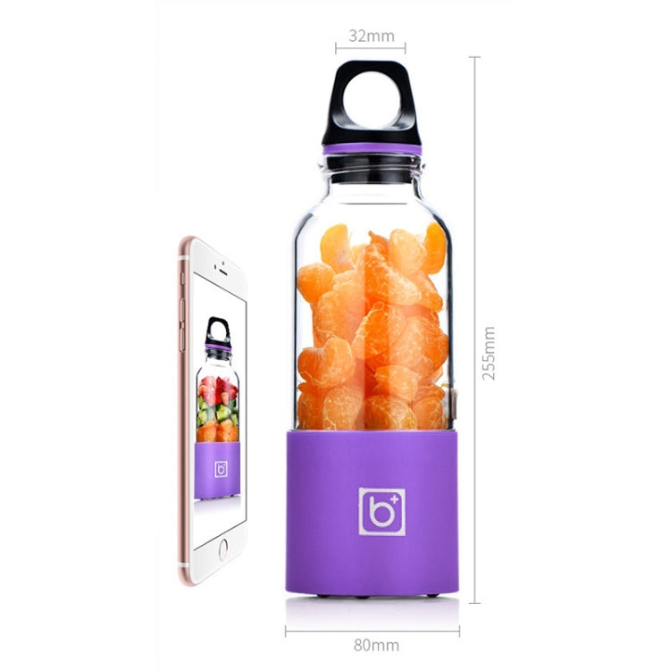 Bingo 500ml Mini Portable USB Rechargeable Electric Juicer Cup  Juicer Blender, 22000 Revolutions Per Minute(Purple) - HoMEdemic™ 