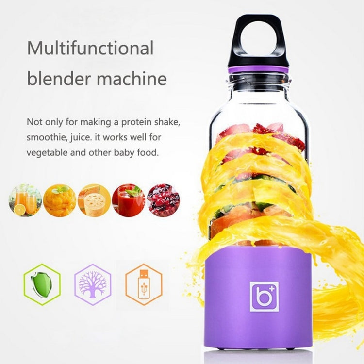 Bingo 500ml Mini Portable USB Rechargeable Electric Juicer Cup  Juicer Blender, 22000 Revolutions Per Minute(Purple) - HoMEdemic™ 
