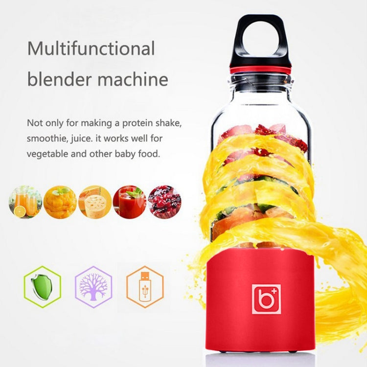 Bingo 500ml Mini Portable USB Rechargeable Electric Juicer Cup  Juicer Blender, 22000 Revolutions Per Minute(Red) - HoMEdemic™ 
