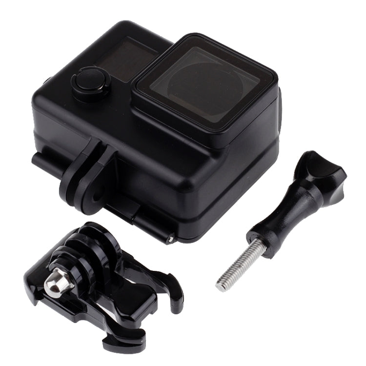 Black Edition Waterproof Housing Protective Case with Buckle Basic Mount for GoPro HERO4 /3+,  Waterproof Depth: 10m(Black) - HoMEdemic™ 