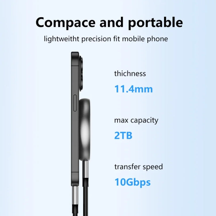 Blueendless M3N Magnetic M.2 2230 / 2242 NVMe SSD Enclosure 10Gbps Type-C USB3.1 SSD Case For Mobile Phone - HoMEdemic™ 