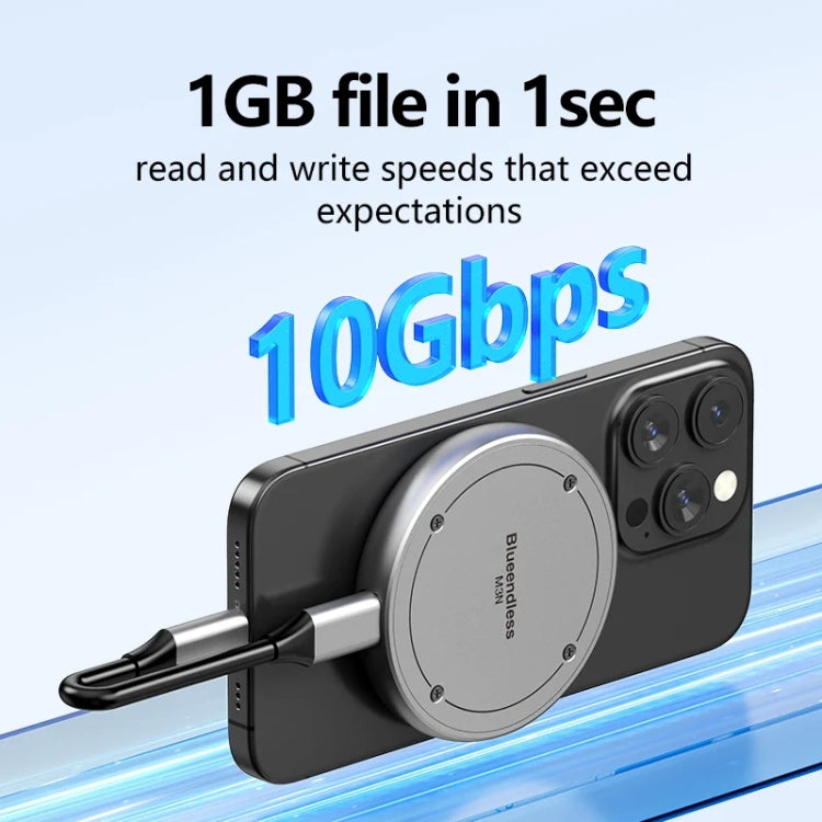 Blueendless M3N Magnetic M.2 2230 / 2242 NVMe SSD Enclosure 10Gbps Type-C USB3.1 SSD Case For Mobile Phone - HoMEdemic™ 