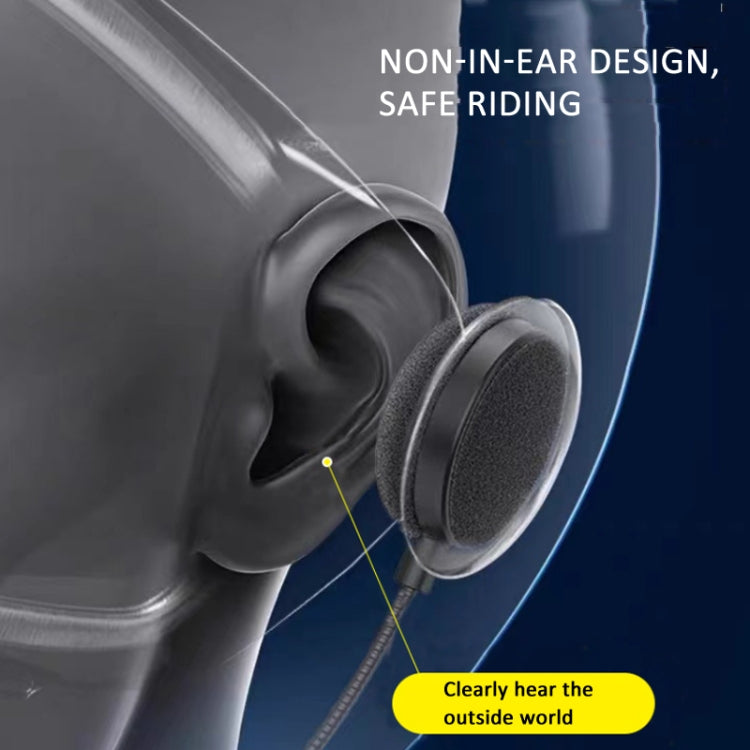 Bluetooth 5.3 Motorcycle Helmet Headset Stereo Intelligent Noise Reduction Riding Headphone - HoMEdemic™ 