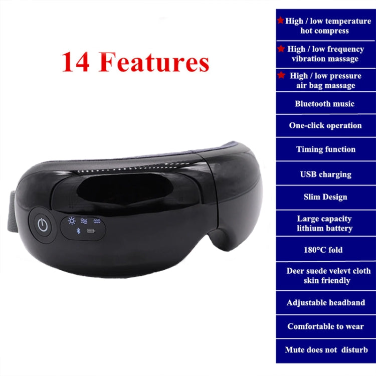 Bluetooth Rechargeable Eye Massager With Heat, Air Pressure And Vibration Massage(Pink) - HoMEdemic™ 