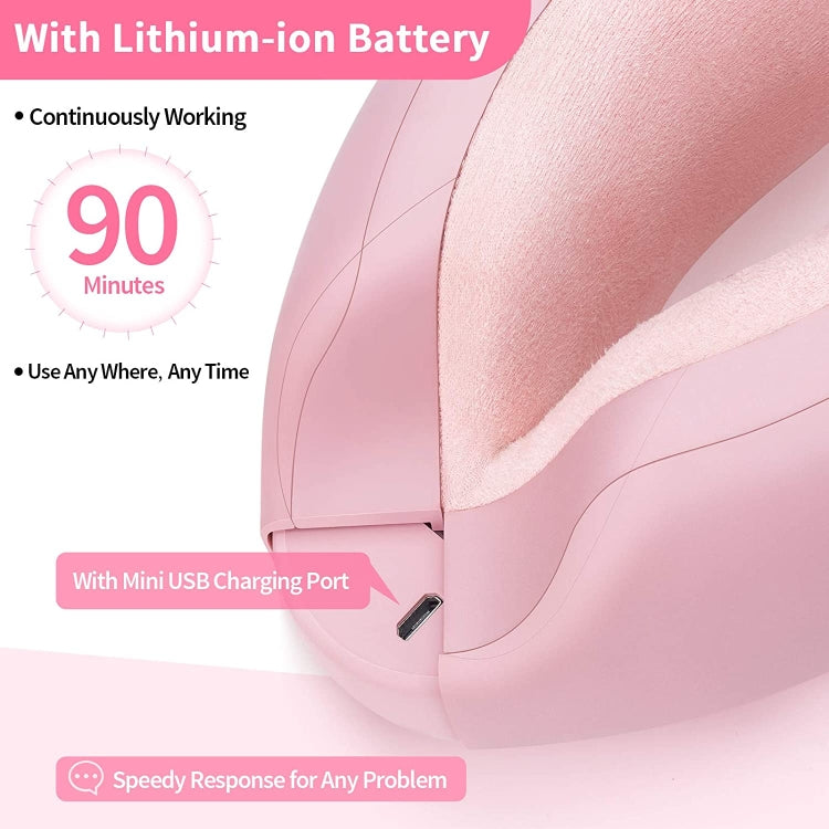 Bluetooth Rechargeable Eye Massager With Heat, Air Pressure And Vibration Massage(Pink) - HoMEdemic™ 
