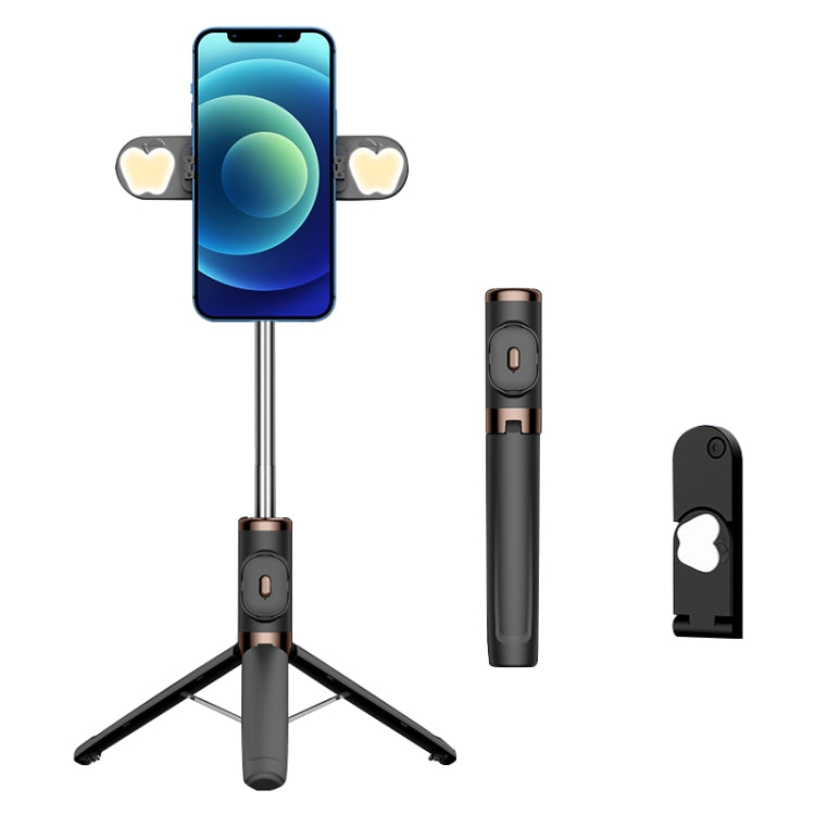 Bluetooth Remote Control Dual Fill Light Tripod Selfie Stick, Dual Fill Light (Black), Dual Fill Light (Green), Dual Fill Light (Red), Dual Fill Light (Yellow) - HoMEdemic™ 
