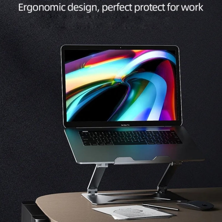 Boneruy P18 Ergonomic Desk Aluminum Holder for 14-17.3 Inch Laptops(Silver) - HoMEdemic™ 