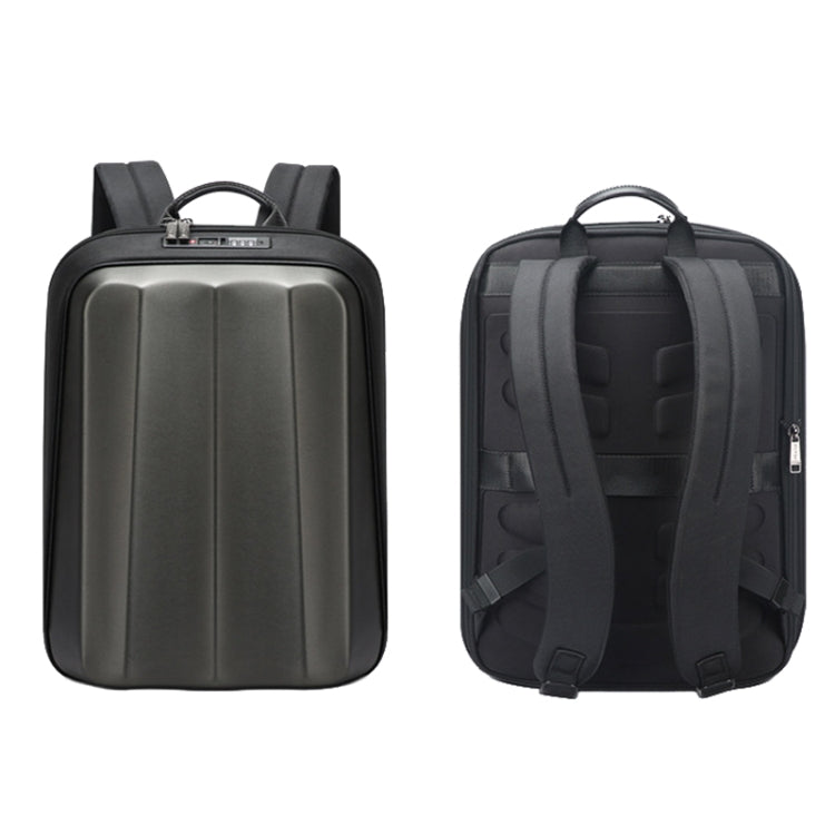 Bopai 61-122579 Large Capacity Hard Shell Password Lock Waterproof Business Laptop Backpack(Grey) - HoMEdemic™ 