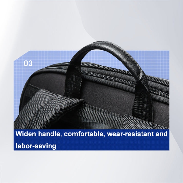 Bopai 61-122579 Large Capacity Hard Shell Password Lock Waterproof Business Laptop Backpack(Grey) - HoMEdemic™ 