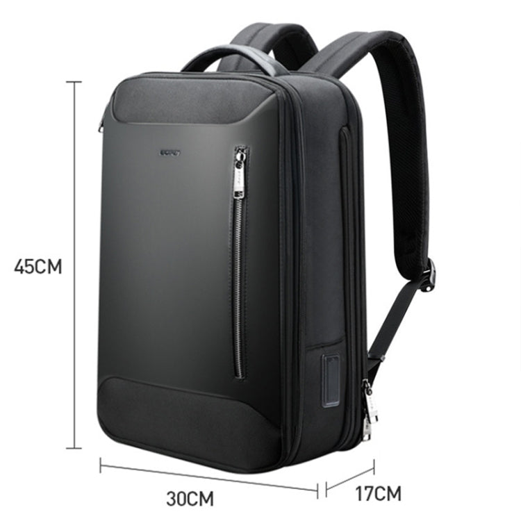 Bopai 61-19011 Large Capacity Waterproof Travel Laptop Backpack With USB+Type-C Port(Black) - HoMEdemic™ 