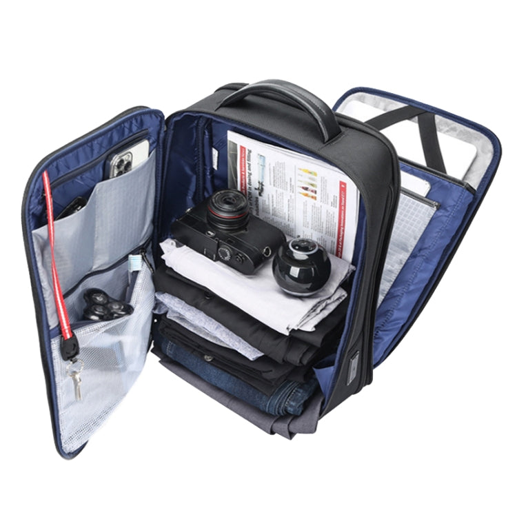 Bopai 61-19011 Large Capacity Waterproof Travel Laptop Backpack With USB+Type-C Port(Black) - HoMEdemic™ 