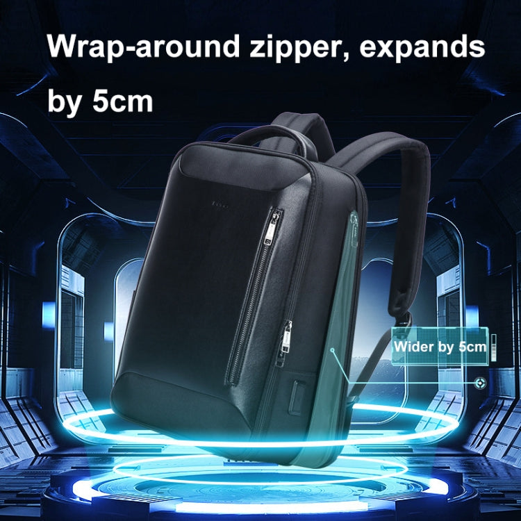 Bopai 61-19011 Large Capacity Waterproof Travel Laptop Backpack With USB+Type-C Port(Black) - HoMEdemic™ 
