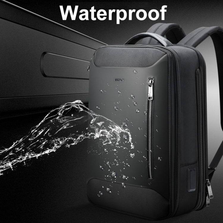Bopai 61-19011 Large Capacity Waterproof Travel Laptop Backpack With USB+Type-C Port(Black) - HoMEdemic™ 