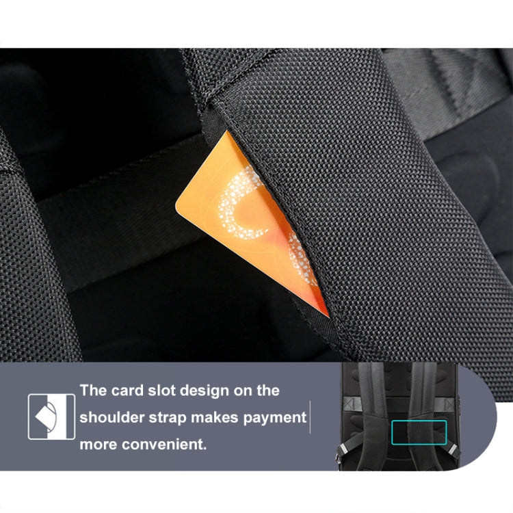 Bopai 61-19011 Large Capacity Waterproof Travel Laptop Backpack With USB+Type-C Port(Black) - HoMEdemic™ 