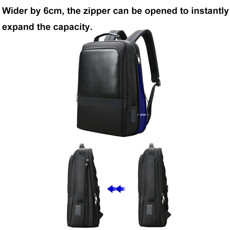 Bopai 61-26111 Large Capacity Business Commuter Laptop Backpack With USB+Type-C Port(Black) - HoMEdemic™ 