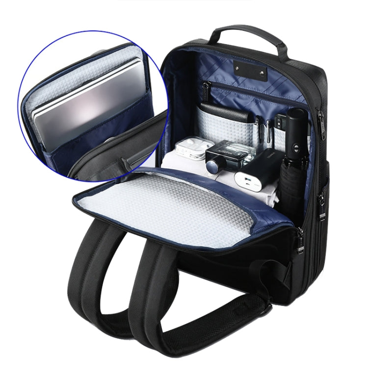 Bopai 61-26111 Large Capacity Business Commuter Laptop Backpack With USB+Type-C Port(Black) - HoMEdemic™ 