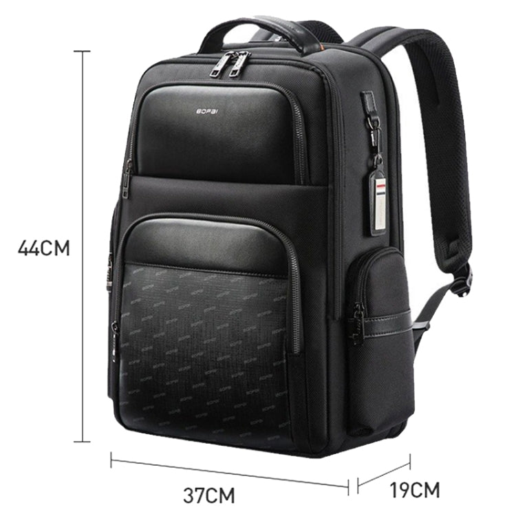 Bopai 61-91911 Large Capacity Business Waterproof Laptop Backpack With USB+Type-C Port(Black) - HoMEdemic™ 