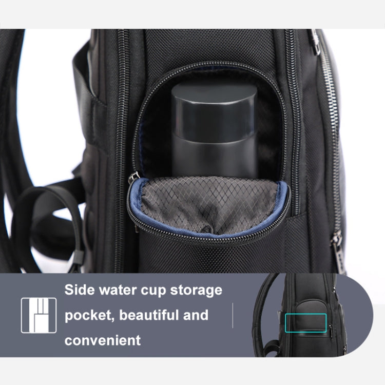 Bopai 61-91911 Large Capacity Business Waterproof Laptop Backpack With USB+Type-C Port(Black) - HoMEdemic™ 